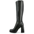 thumbnail image 3 of Journee Womens Mylah Platform Square Toe Boots, 3 of 10