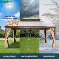 thumbnail image 7 of GAZEBEST 12' x 16' Hardtop Gazebo, Aluminum Frame, Galvanized Steel Roof, 7 of 7