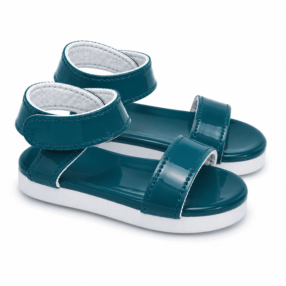 MBD® 18 Inch Doll Shoes- Teal Summer Sandals Fits 18 Inch Kennedy and Friends Dolls