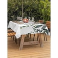 thumbnail image 3 of Outdoor Tablecloths with Umbrella Hole & Zipper, Green Eucalyptus 54x80 Inch Tablecloth Rectangle, Watercolor Spring Weeping Botanical Waterproof Table Cloth, Patio/Pool/Picnic Table Covers, 3 of 8
