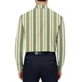 thumbnail image 3 of PuLe Shirts for Men Men's Striped Shirts Casual Long Sleeve Button Down Spring Summer Spring Fall Hawaiian Shirts ﻿, 3 of 5