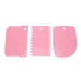 thumbnail image 1 of Yuarrent 3 unids/set de herramientas de decoración de pasteles, espátulas para masa, accesorios ornamentales de panadería, accesorios para rebanar Herramientas y accesorios para hornear Rosado Yuarrent JJ14756-05B, 1 of 6