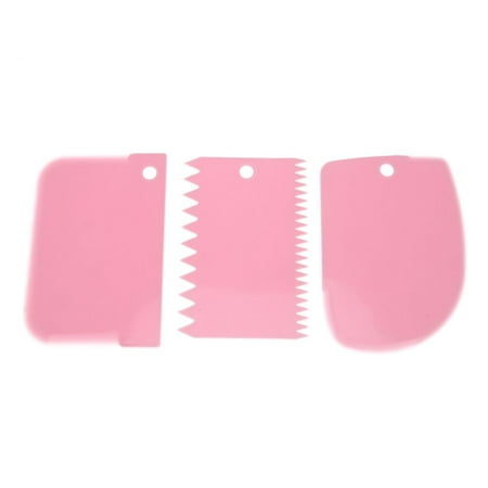 

3PCS/Set Plastic Cake Decorating Tools Dough Icing Scrappers Cutters Kitchen Accessaries Cake Edge Smoother Kit