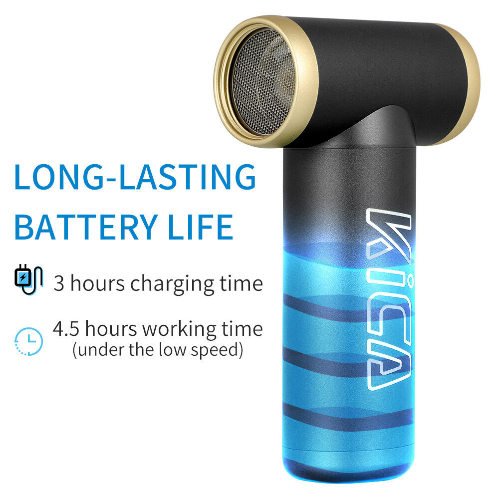 KiCA Jet Fan 2 Electric Air Blower Fan, Portable Mini Dust Blower Fan Rechargeable Duster Clean up, For Computer Duster, Outdoor BBQ Fan, Cleaning and Dust Removal