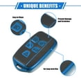 thumbnail image 3 of Unique Bargains 5 Button Smart Remote Key Shell for Land Rover Range Rover 2013-2017 Protector TPU Blue, 3 of 6