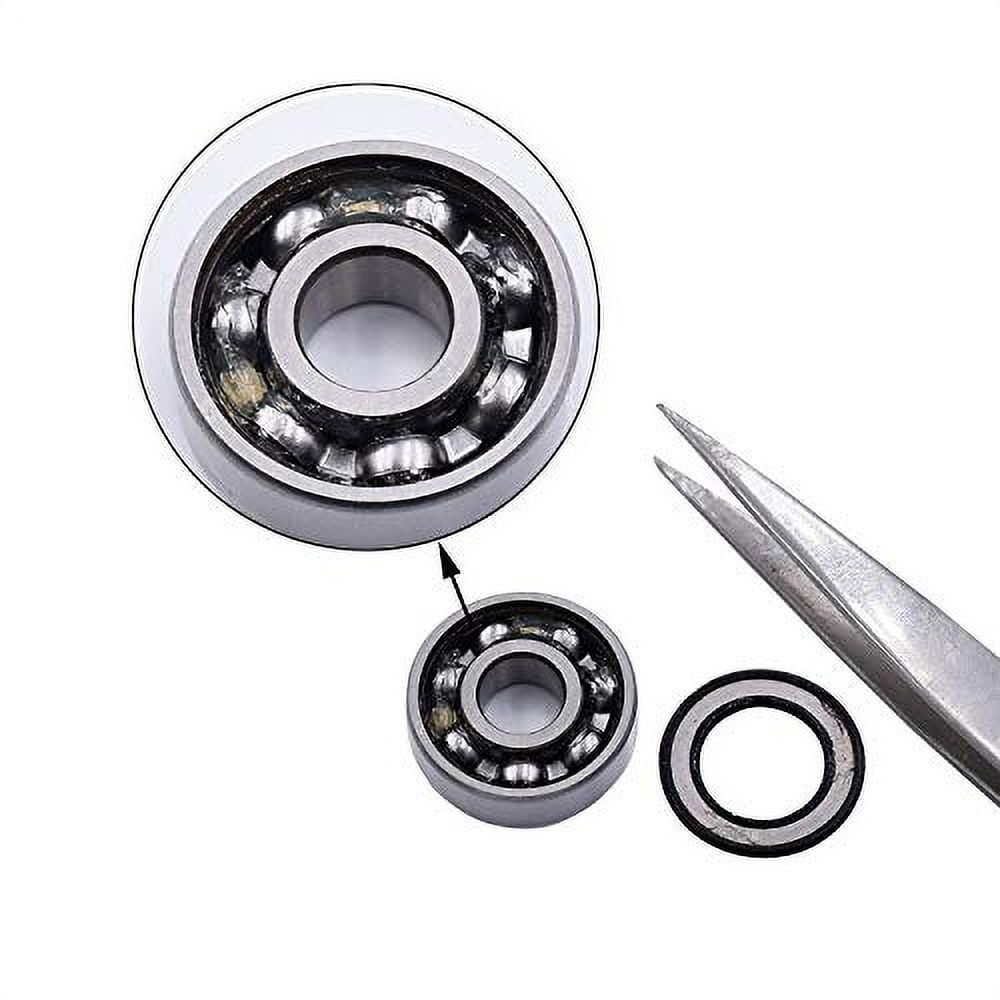 Rollerex Titan 608-2RS Pre-Lubricated Skate Wheel Bearings – for Roller Skates, Inline Skates, Roller Blades, Scooters, RipStiks & Skateboards (Chrome Steel, 20-Pack)