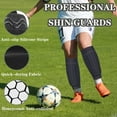 thumbnail image 3 of Shin Guards Kids，Non-Slip Calf Compression Sleeve with Honeycomb Pads, Football  Socks Featuring Collision Avoidance, Breathable Shin Pads for Kids and Adult Outdoor Sports, 3 of 7