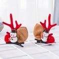 thumbnail image 4 of Eoperou 1 Pair Christmas Hair Clips Cartoon Decor Plush Ears Deer Antler Cute Anti-slip Hair Accessories Headwear Xmas Adults Kids Duck Billed Hair Clips for Party, 4 of 8