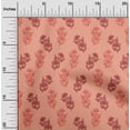 thumbnail image 1 of oneOone Cotton Cambric Peach Fabric Floral Block Sewing Material Print Fabric By The Yard 56 Inch Wide, 1 of 4