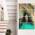 thumbnail image 1 of Beautiful Sea Cave in Greece - Landscape Canvas Art Print, 1 of 3