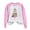 Pink, variant on Women's Tree Themed Printed Pullover Top With Shoulder Sleeve Hoodie Ladies Sweatshirt Tops