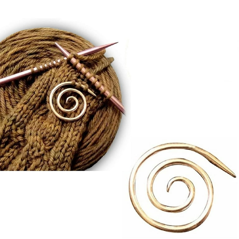 2/1X Spiral Cable Knitting Needle Shawl Pin Bent Tapestry Needle for Yarn  Sewing