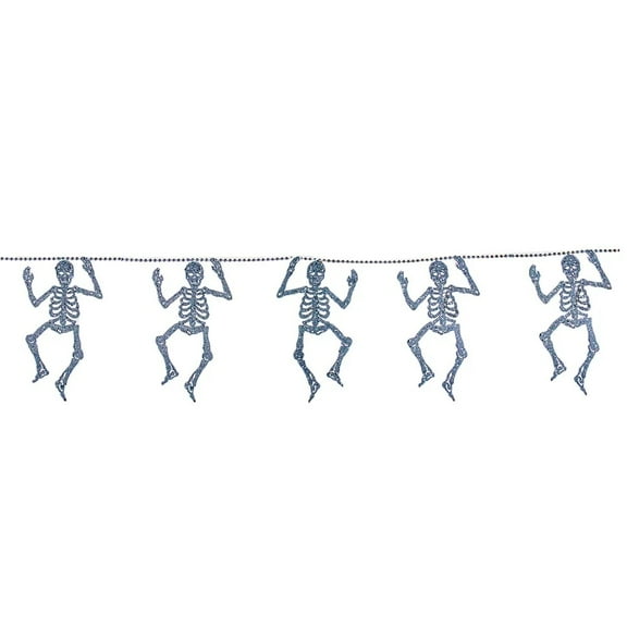 KSA Silver Skeleton Halloween Garland