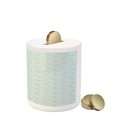 thumbnail image 3 of Vintage Piggy Bank, Lace Pattern Backdrop with Floral Composition Victorian Inspirations Wedding, Ceramic Coin Bank Money Box for Cash Saving, 3.6" X 3.2", Seafoam and White, by Ambesonne, 3 of 4