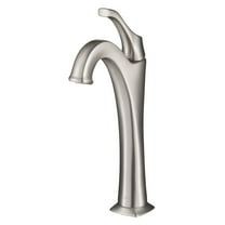 KRAUS Arlo Spot-Free all-Brite Brushed Nickel Single Handle Vessel Bathroom Faucet with Pop Up Drain