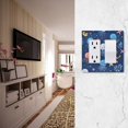thumbnail image 5 of Yayeee Rocker Switch Wall Plate 1-Gang 4.6"x2.9" Home Decorative Outlet Cover, Blue Jellyfish, 5 of 6