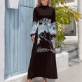 thumbnail image 3 of Vestido largo de motociclista con texto en la pared, traje de verano para mujer, ropa, 3 of 4