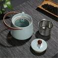 thumbnail image 4 of Reusable Glass Water Bottle, 304 Stainless Steel Glass Kettle with Tea Dregs Etching Filter, Perfect for Brewing Loose Leaf Tea and Hot Beverages, 4 of 5