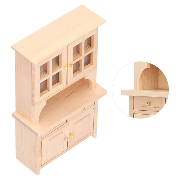 Muebles de Casa de Muñecas 1:12 Gabinete de Casa de Muñecas Simulado de Madera Modelo de Juguete Muebles de Cocina en Miniatura Decoración Accesorios de Adorno ANGGREK Otros