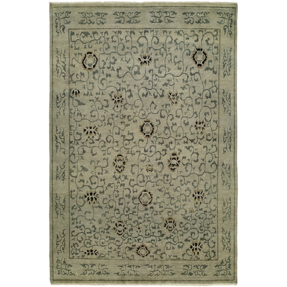 Kalaty Barcelo Area Rug BR-797 Transitional Contemporary Design with Rectangle Multi, 6' x 9'