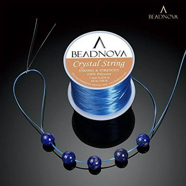  BEADNOVA 1mm Elastic Stretch Crystal String Cord for Jewelry  Making Bracelet Beading Thread 60m/roll (Black) : Arts, Crafts & Sewing
