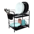 thumbnail image 1 of Escurridor Trastes Platos Fregadero Acero Inox Negro Moderno, 1 of 6