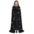 thumbnail image 5 of Levmjia Womens Hooded Lace Up Cloak Cape Elegant Soft Plush Comfortable Full Length Loose Fit Robe Halloween Costume Party Carnival Performance Holiday Dress Up, 5 of 6