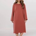 thumbnail image 3 of Gifts for Mom Cotton Robes for Women Fuzzy Women's Nightgowns & Sleepshirts Oversize Cute Women's Sleepwear House Womens Robe Red, 3 of 4
