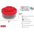 thumbnail image 2 of Salt and Pepper Shakers Moisture Proof Set of 2 Small Mini Salt Shaker to go Camping Picnic Outdoors Kitchen Lunch Boxes Travel Spice Set Clear, 2 of 4