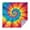 Colorful Tie Dye, variant on Colorful Rainbow Tie Dye Spiral Pattern Square Tablecloth,Waterproof Square Table Cover,Wipeable Spillproof Washable Table Cover for Home Kitchen Party Decor 42"X42"(107x107cm)