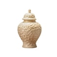 thumbnail image 2 of Porcelain Ginger Jar Vase Canister Handmade Embossed Texture Airtight for Home Office Living Room Decor, 2 of 9