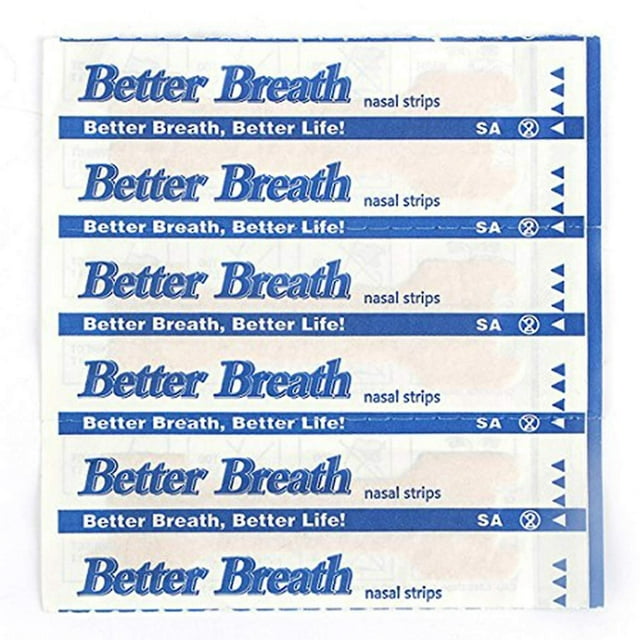 Tiras nasales de 100 unidades Better Breath Anti ronquidos (66 mm * 19 mm)