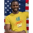 thumbnail image 2 of All American Dad 4Th July T-Shirt Men -Image by Shutterstock, Male XX-Large, 2 of 4