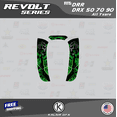 thumbnail image 2 of Kalair GFX Graphics Kit for Honda ATV DRR DRX50 DRX70 DRX90 (All Years) Revolt Series, 2 of 6
