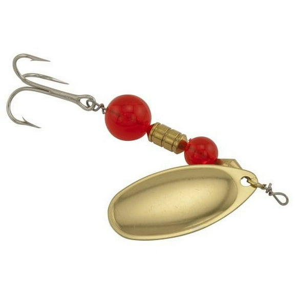 Yakima Bait Flash Glo UV In-Line Spinner, 3/8 oz, Brass