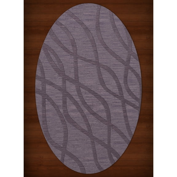 Dalyn Dover Area Rug DV10 Dv10 Viola Swirls Waves 9' x 12' Oval