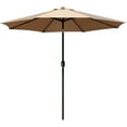 thumbnail image 2 of AbbLe 9 Feet Crank & Tilt Patio Umbrella-Tan, 2 of 5