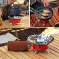 thumbnail image 4 of Réchaud de Camping Coupe-Vent Compact Pliable Design Portable Extérieur Pique-Nique Chauffage Terrain Randonnée Équipement, 4 of 9