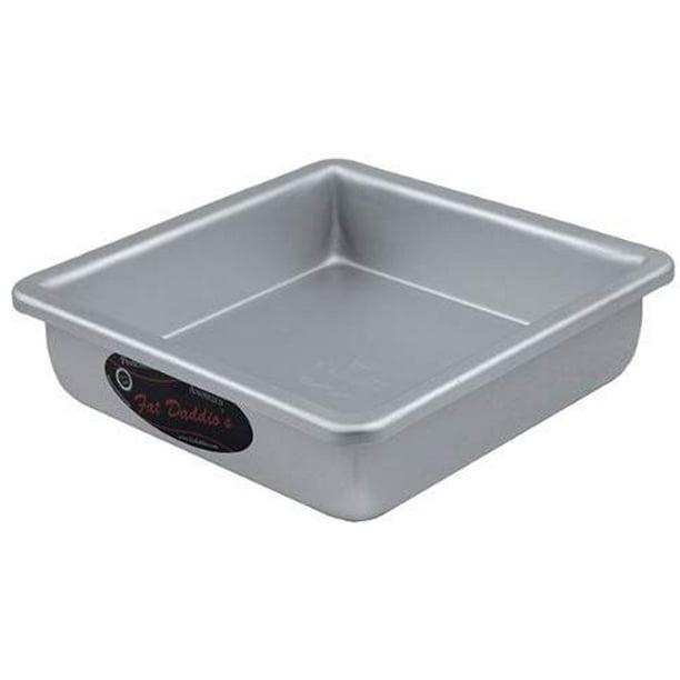 Fat Daddio's Square Cake Pan Solid Bottom 10"x10"x2"