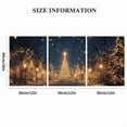 thumbnail image 4 of Elegant Christmas Canvas Art with Wooden Frame - Vivid Holiday Scenery, Festive Wall Decoration for Homes Offices Classic Style, Christmas Home Decor, 2D, Perfect for Room Decor 12*16inch*3pcs, 4 of 5