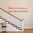 thumbnail image 1 of VWAQ Home is The Starting Place of Love Hope and Dreams Wall Decal Romantic Wall Decor, 1 of 1