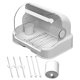 thumbnail image 2 of Caja de almacenamiento de botellas y utensilios para alimentos complementarios con tapa, estante, armario de almacenamiento, caja de almacenamiento de vajilla, 2 of 6
