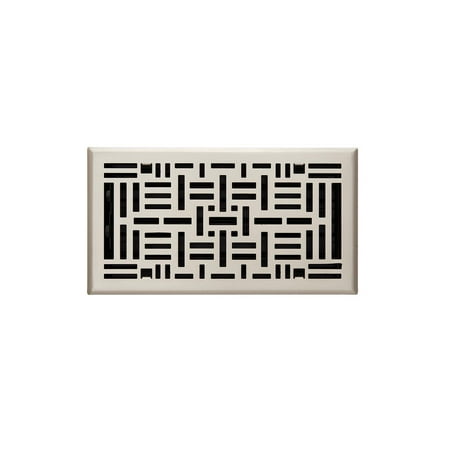 

Signature Hardware 941731-6-12 Baudot Steel Floor Register - Nickel