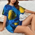 thumbnail image 4 of Cauagu Sports Tennis Ball for Women's Round Neck Pajama Set,Short-Sleeved Pajamas Soft Sleepwear Set Summer Pajamas Set Lounge Sets 2-Piece Pj-XX-Large, 4 of 6