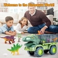 thumbnail image 5 of Super Joy Dinosaur Truck Toy for Kids Ages 3-7, Tyrannosaur Transport Carrier Car with Monster Trucks & Dino Playset Gift for Boys, 5 of 6