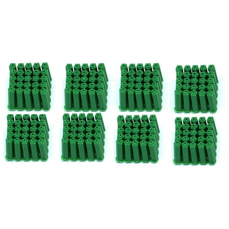 

Chinatera 100pcs M6 Green Plastic Expansion Tube Anchor Rubber Plugs Drywall Screw
