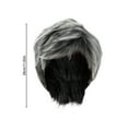 thumbnail image 3 of Wigs Human Hair Wigs for Women Short Mixed Wig Short Slight Curly Heat Wigs Middle And Elderly Wig Head Cover Cut Wigs Short Stylish Layer Wig Grayish White Clearance, 3 of 7