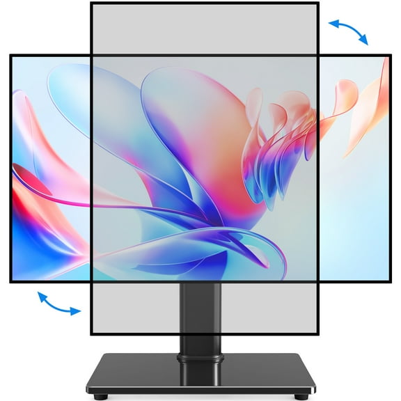 RTVR VESA Monitor Stand Mount for 13 to 32 inch Screens, Desk TV Stand Holder, Black