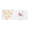 thumbnail image 4 of Suministros para bebés, 2 piezas Toalla para la espalda del bebé Toalla de algodón para el sudor Toalla para la espalda del bebé Artesanía excepcional, 4 of 8