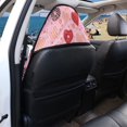 thumbnail image 4 of Uourmeti Terry Cloth Car Seat Towel Cover, Compatible with Car and Van Seat, Plush Microfiber Front Seat Towel Cover for Cars Vans, Hearts and Strawberries Print, 4 of 6